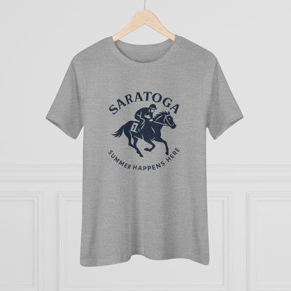 Women's Saratoga Summer Happens Here Semi-Relaxed T-Shirt