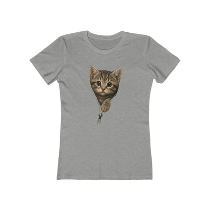Women's Peeking Kitten T-Shirt - 12 colors