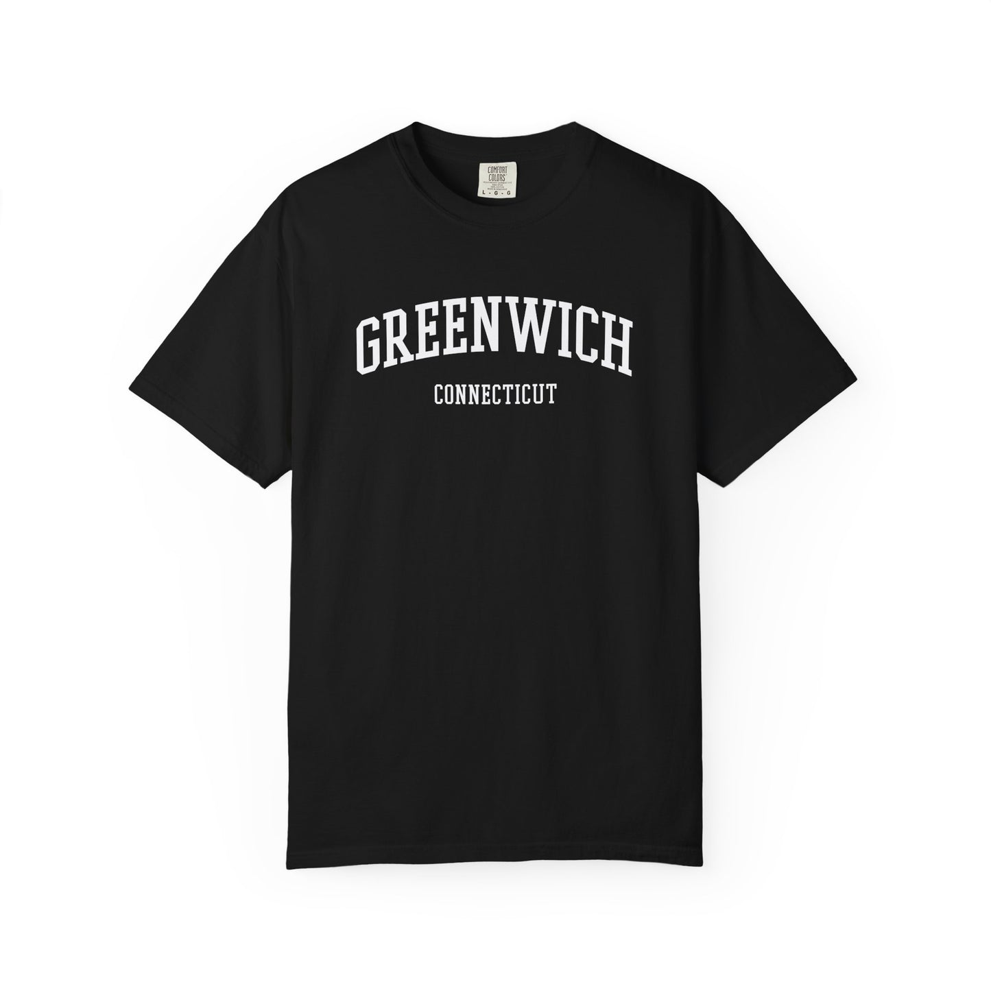 Greenwich CT Classic Block T-shirt - 15 colors