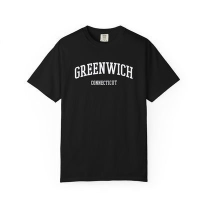 Greenwich CT Classic Block T-shirt - 15 colors