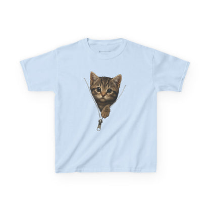 Kids' Peeking Kitten T-shirt - 14 colors