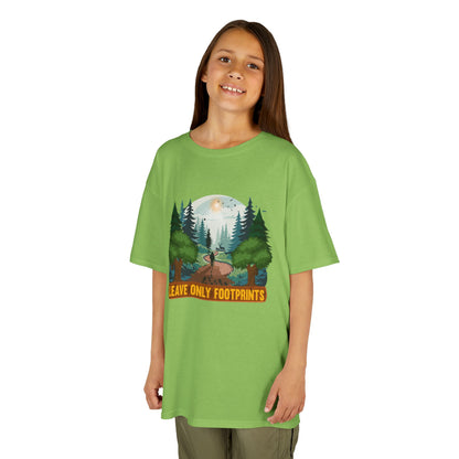 Kids' Leave Only Footprints Forest T-Shirt - 18 colors