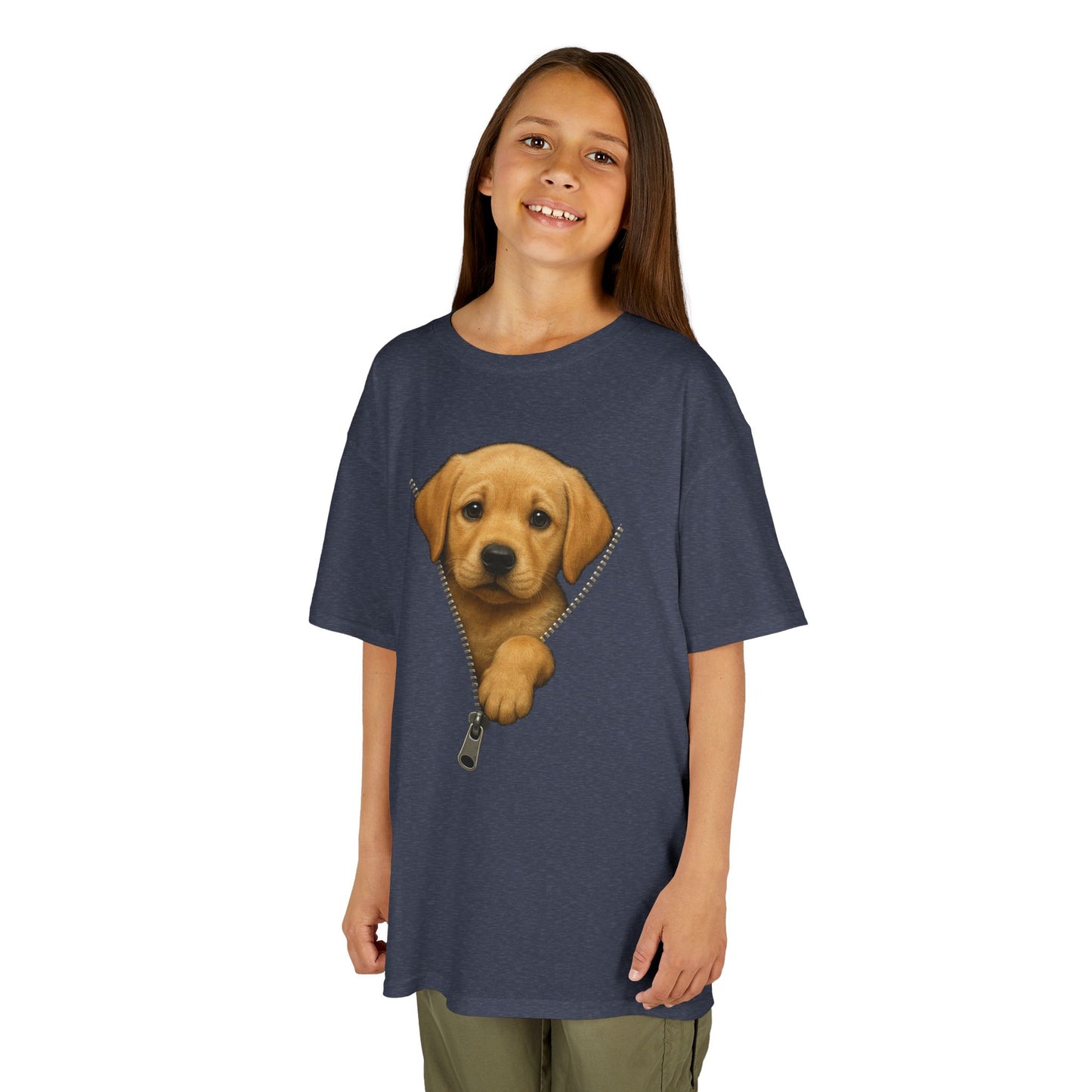 Kids' Peeking Puppy T-shirt - 15 colors