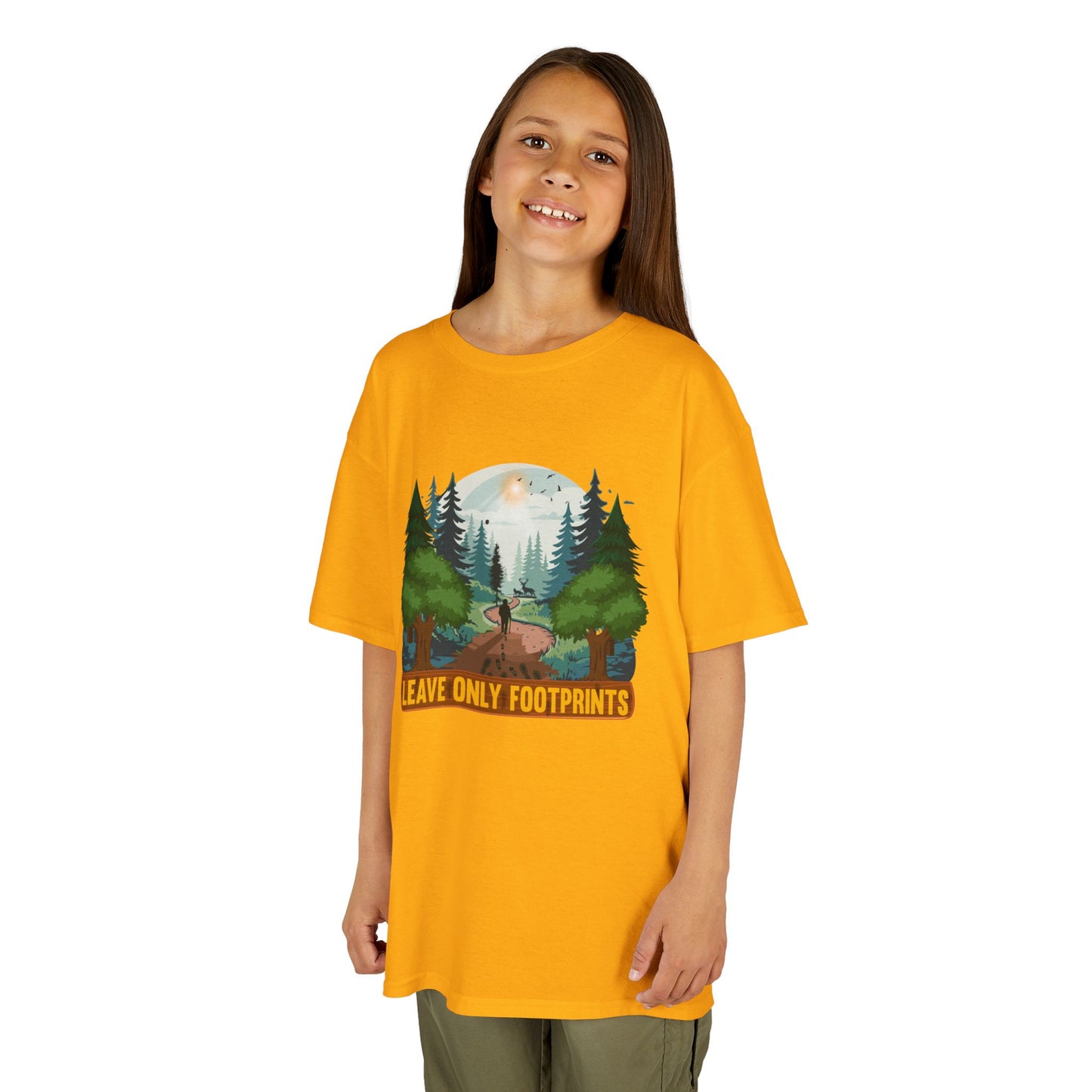 Kids' Leave Only Footprints Forest T-Shirt - 18 colors