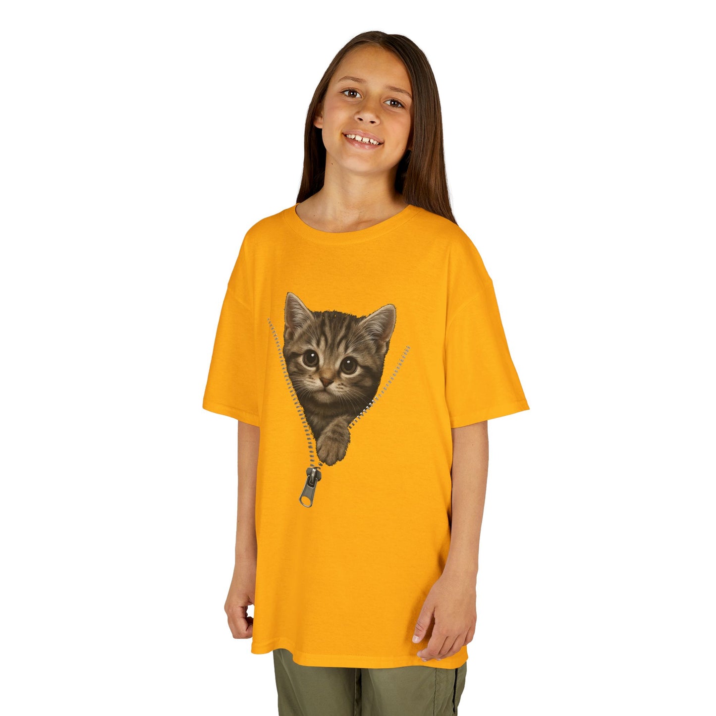 Kids' Peeking Kitten T-shirt - 14 colors