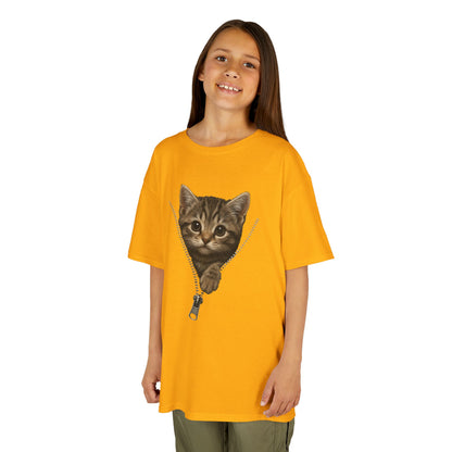 Kids' Peeking Kitten T-shirt - 14 colors