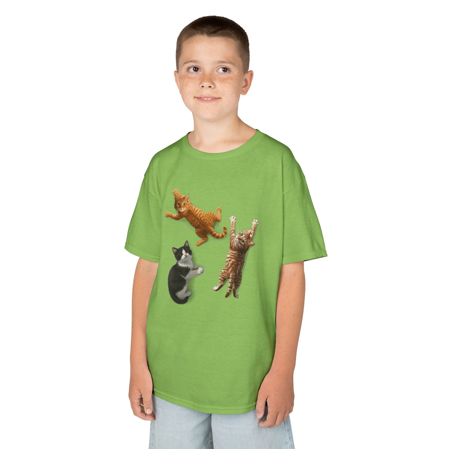 Kids' Clinging Kittens T-Shirt - 14 colors
