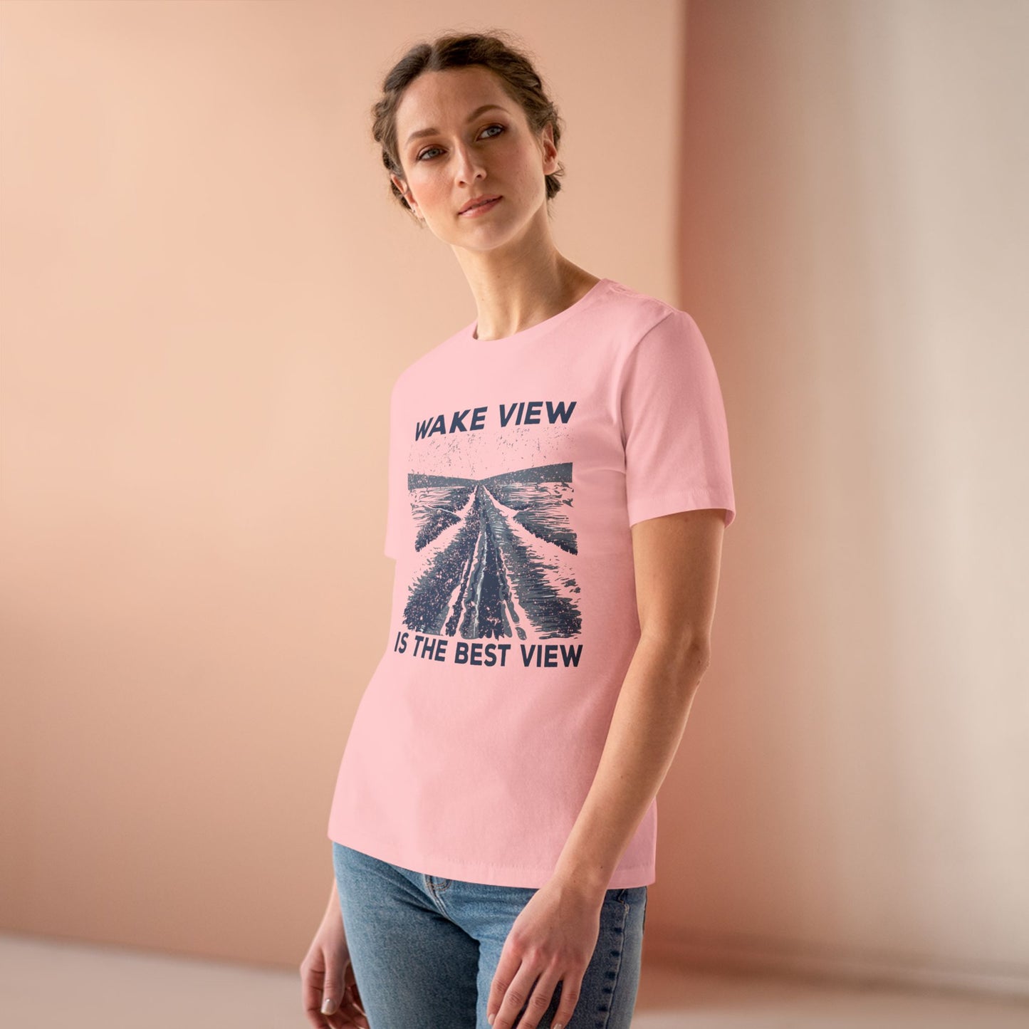 Women's Wake View is The Best View Semi-Relaxed T-Shirt