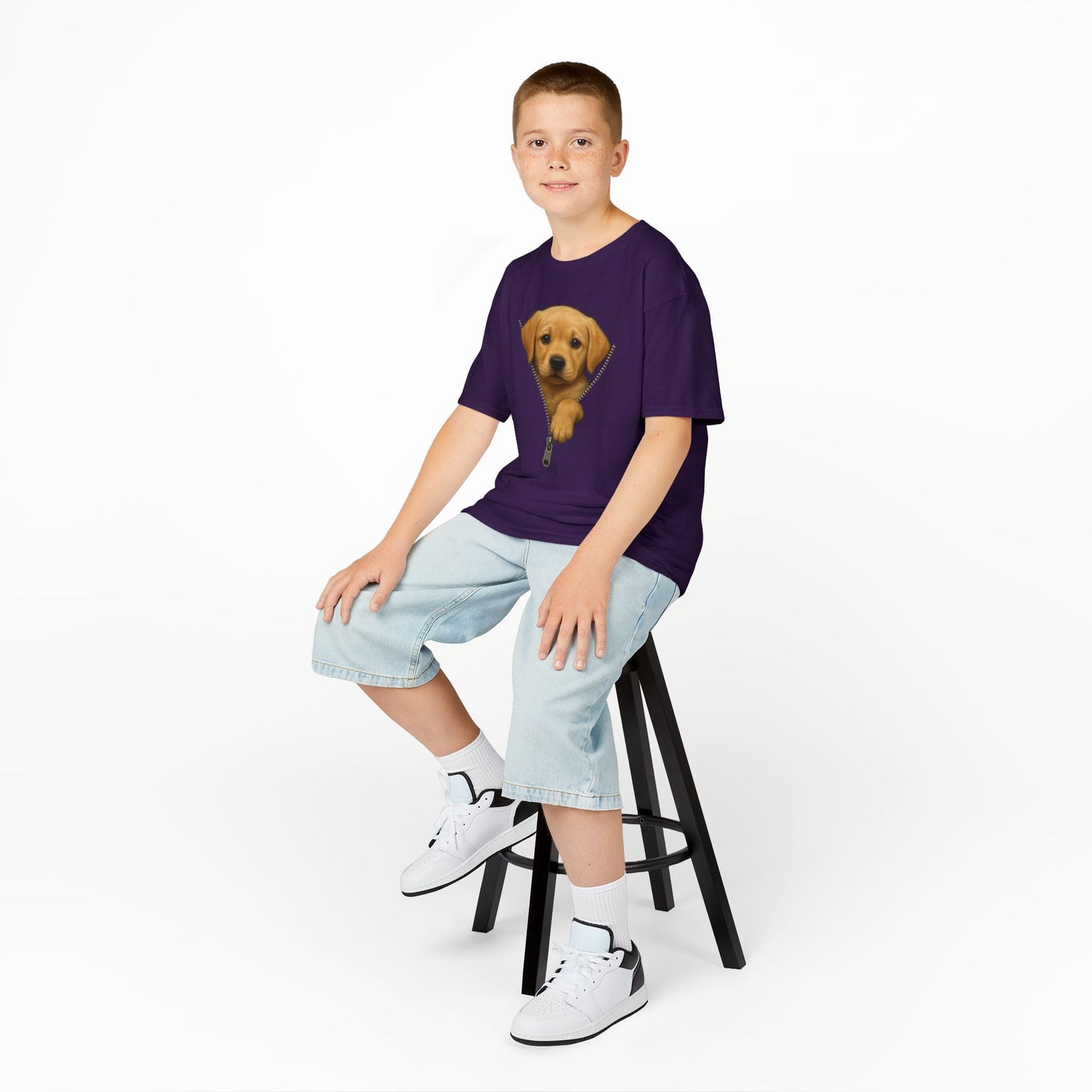 Kids' Peeking Puppy T-shirt - 15 colors