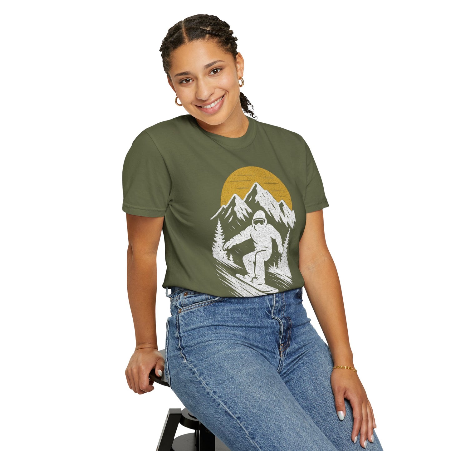 Snowboard Sundown Unisex T-Shirt - 10 colors