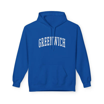 Greenwich, CT Fleece Hoodie - Unisex Sweatshirt for Casual Comfort