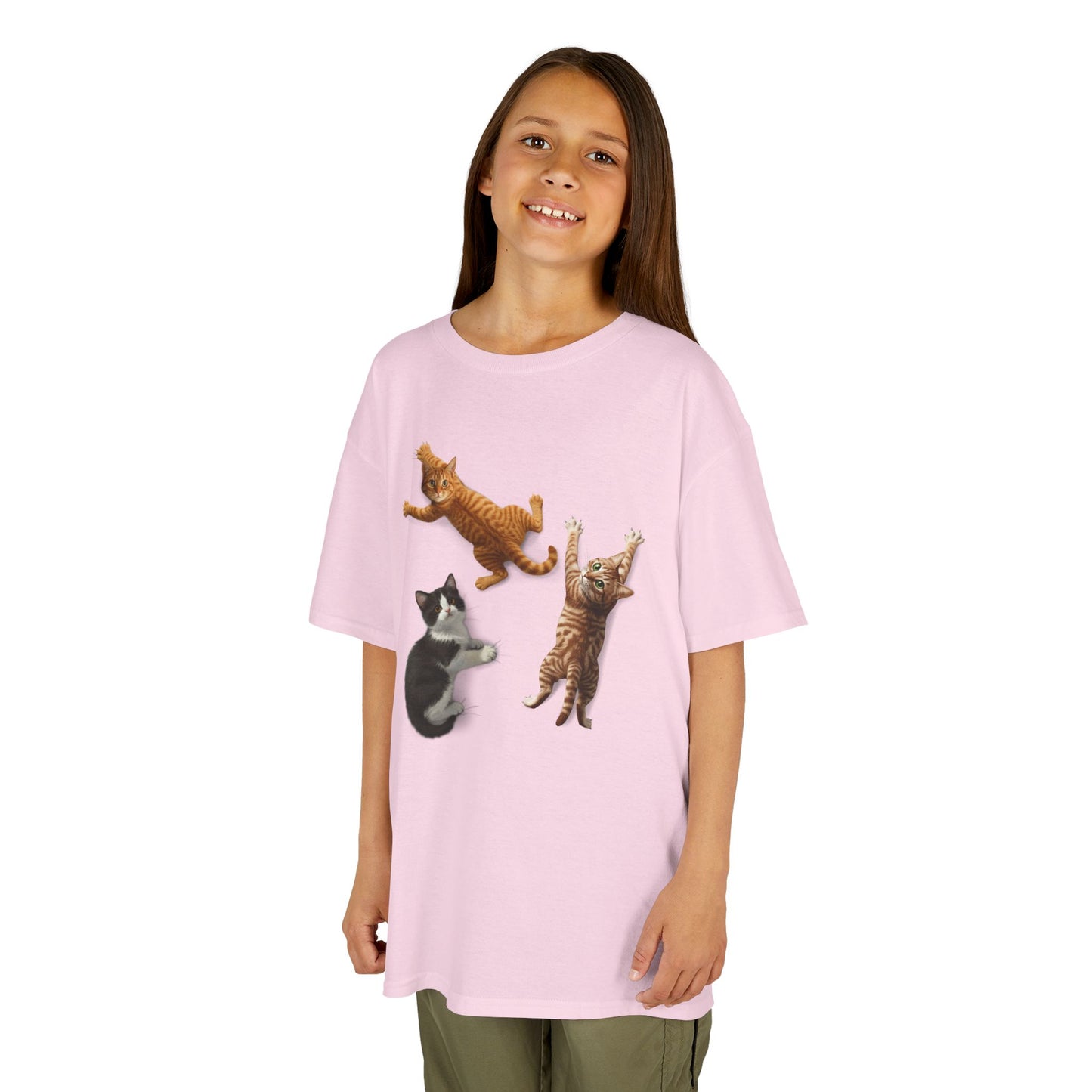 Kids' Clinging Kittens T-Shirt - 14 colors