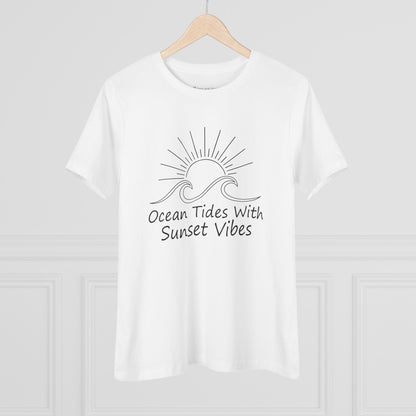Women's Ocean Tides Sunset Vibes Semi-Relaxed T-Shirt - 8 colors