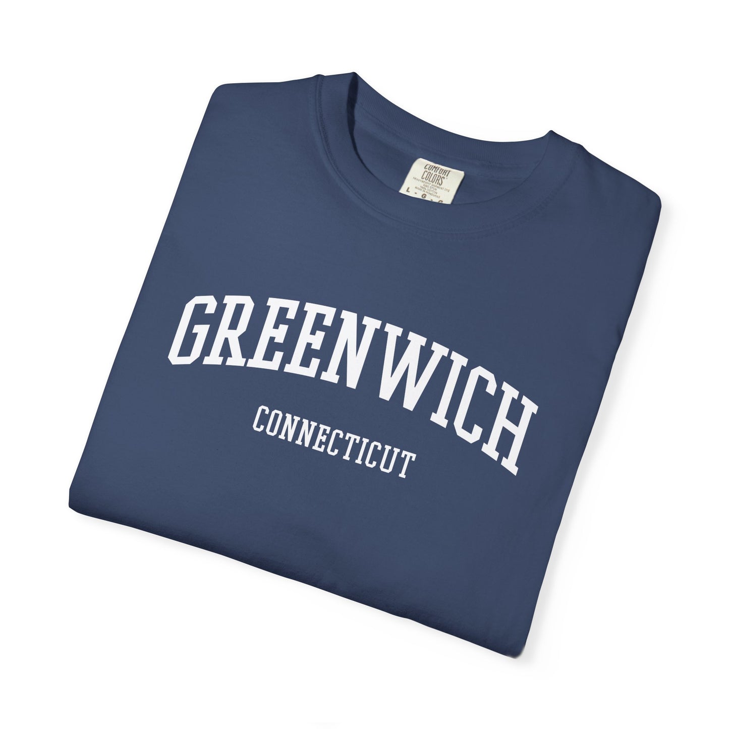 Greenwich CT Classic Block T-shirt - 15 colors
