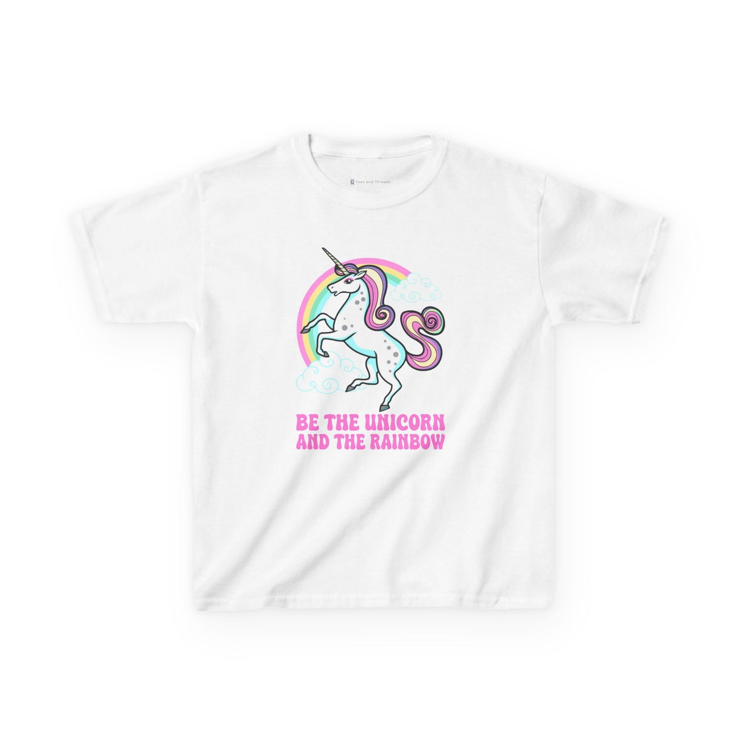 Kids' Be The Unicorn and The Rainbow T-Shirt - 17 Colors