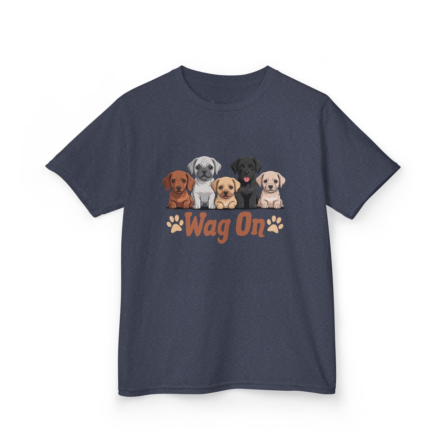 Kids' Wag On Furry Puppies T-Shirt - 16 colors