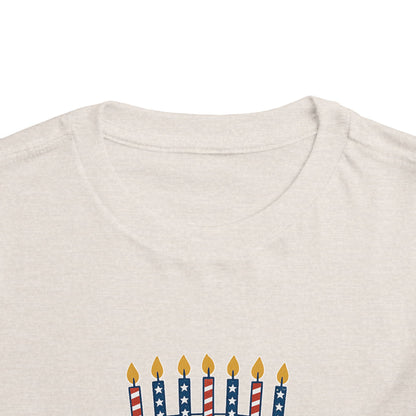 USA Birthday Cake Cute Toddler Tee - 7 colors