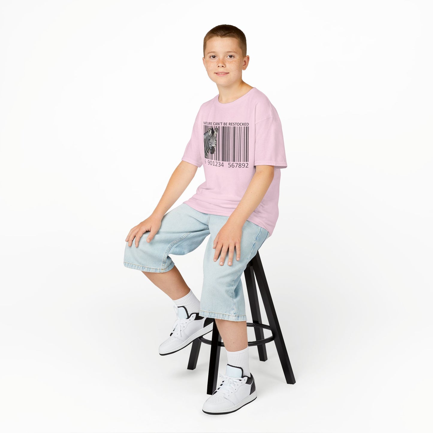 Kids' Nature Can't Be Restocked Zebra T-shirt - 10 colors