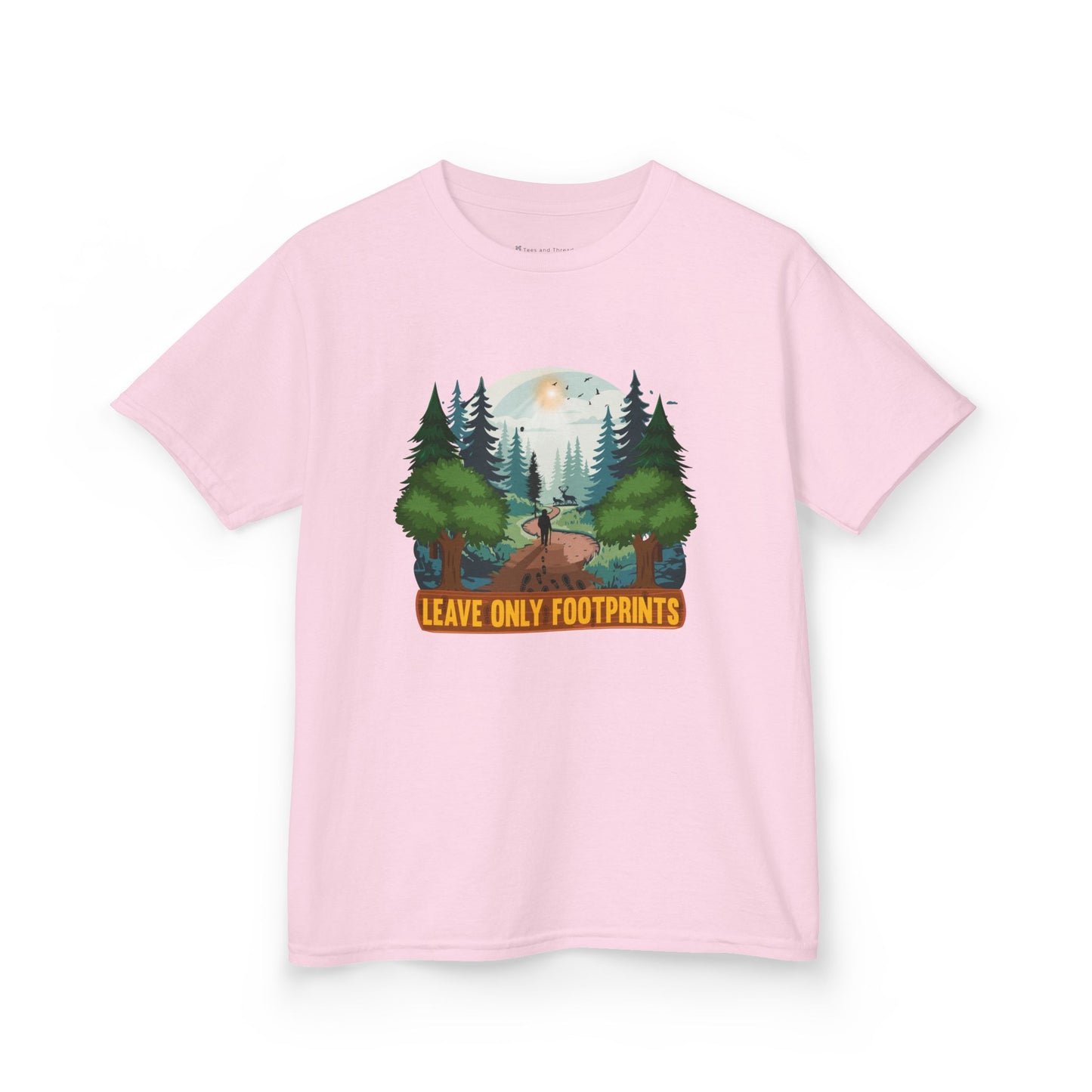 Kids' Leave Only Footprints Forest T-Shirt - 18 colors