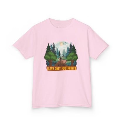 Kids' Leave Only Footprints Forest T-Shirt - 18 colors