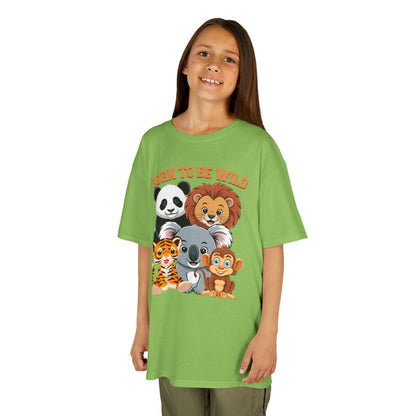 Kids' Born to Be Wild Animal Friends T-Shirt - 18 colors
