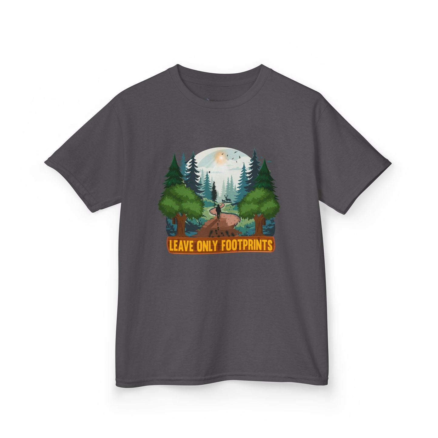 Kids' Leave Only Footprints Forest T-Shirt - 18 colors