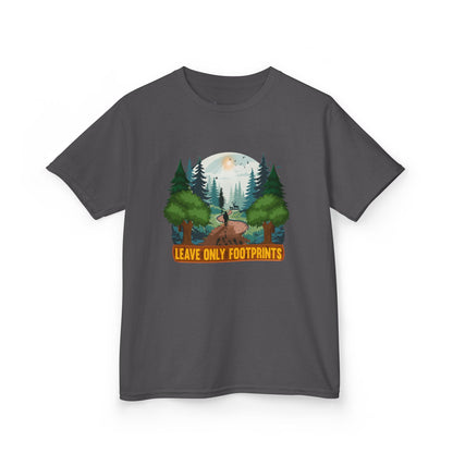 Kids' Leave Only Footprints Forest T-Shirt - 18 colors