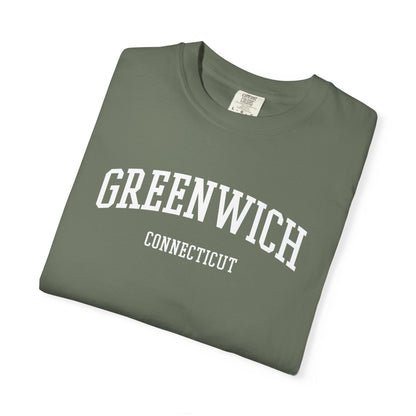 Greenwich CT Classic Block T-shirt - 15 colors