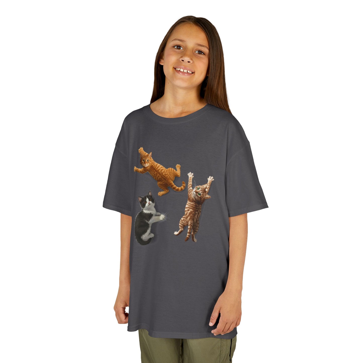 Kids' Clinging Kittens T-Shirt - 14 colors