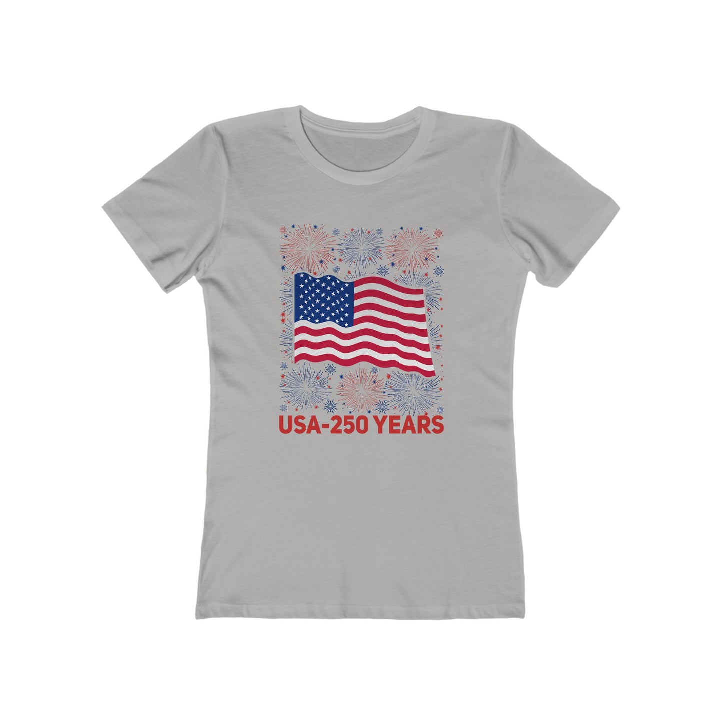 Women's USA 250 Years Birthday Fireworks T-Shirt - 7 colors