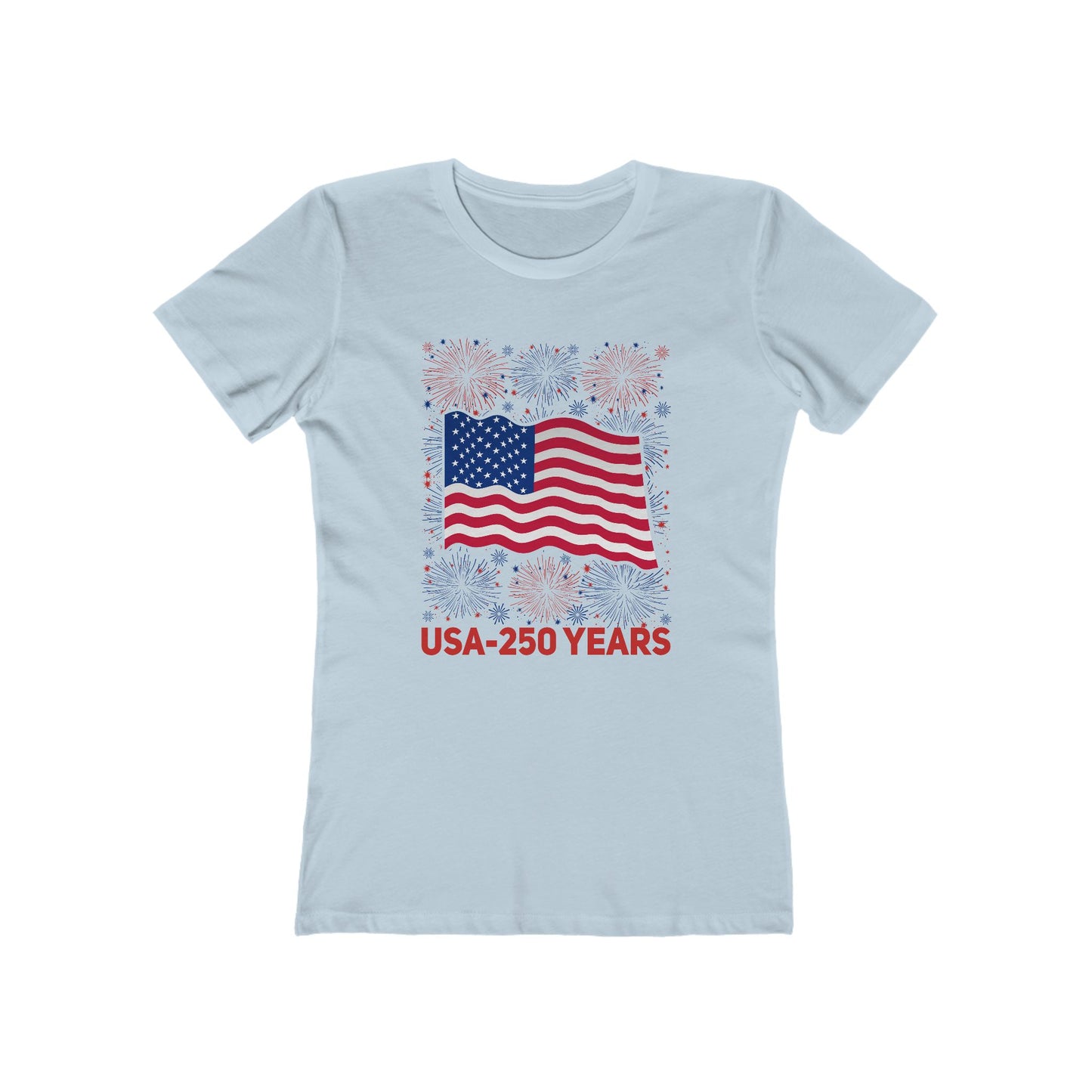 Women's USA 250 Years Birthday Fireworks T-Shirt - 7 colors