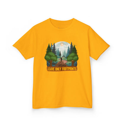 Kids' Leave Only Footprints Forest T-Shirt - 18 colors