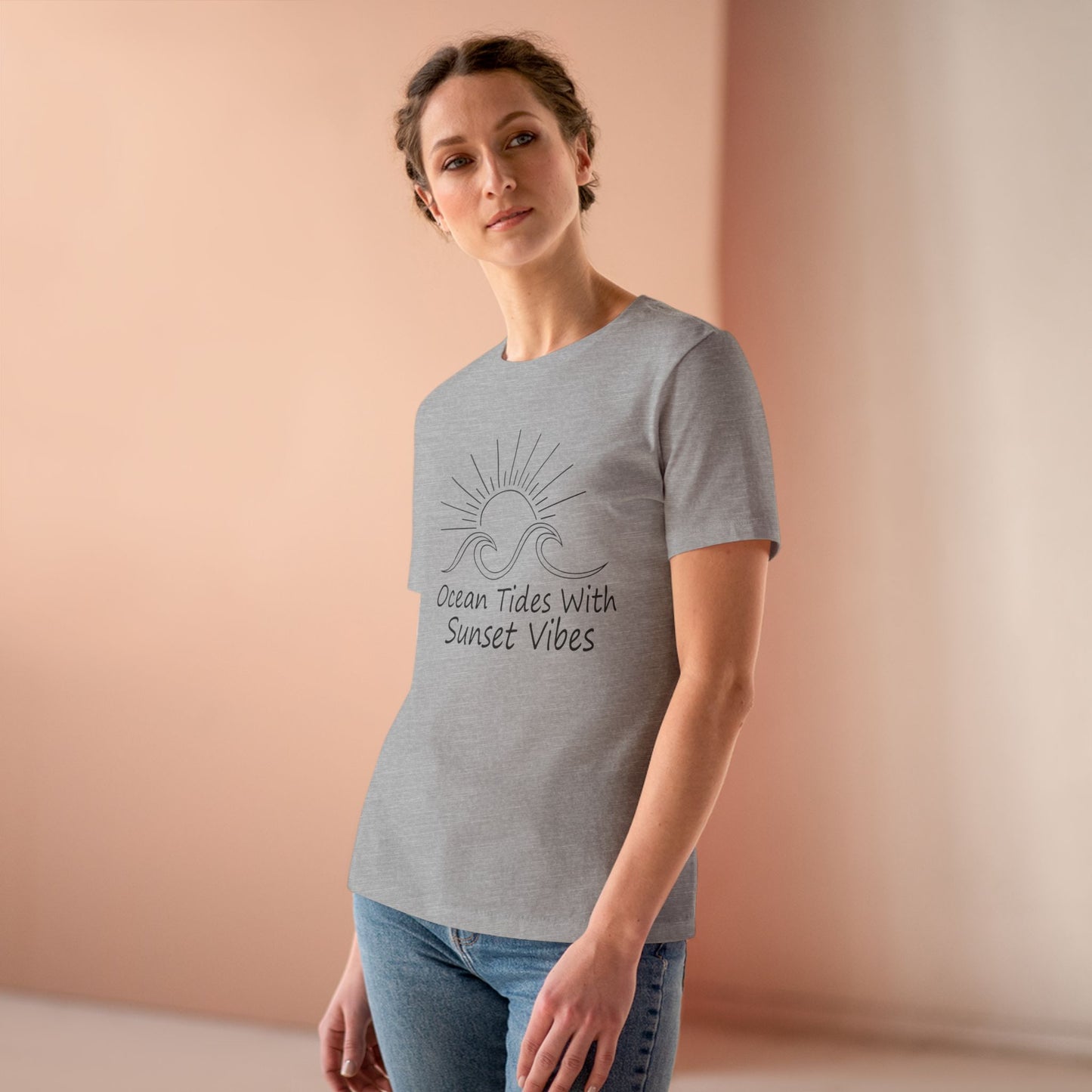 Women's Ocean Tides Sunset Vibes Semi-Relaxed T-Shirt - 8 colors