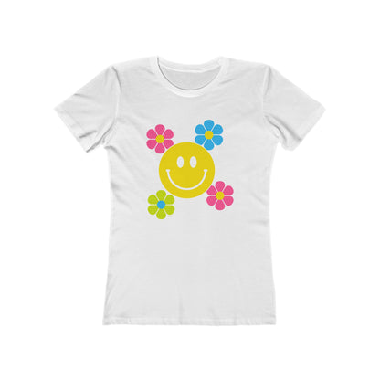 Women's Smiley Flower T-Shirt - 11 colors