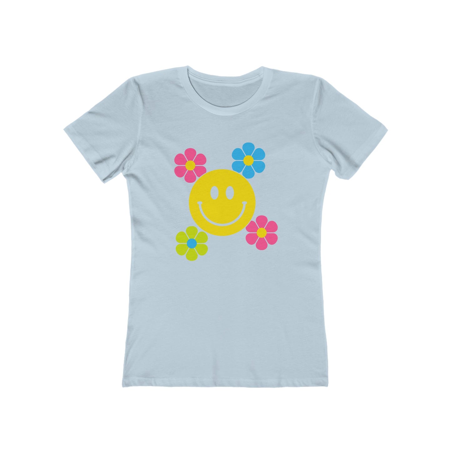 Women's Smiley Flower T-Shirt - 11 colors