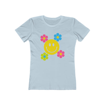 Women's Smiley Flower T-Shirt - 11 colors