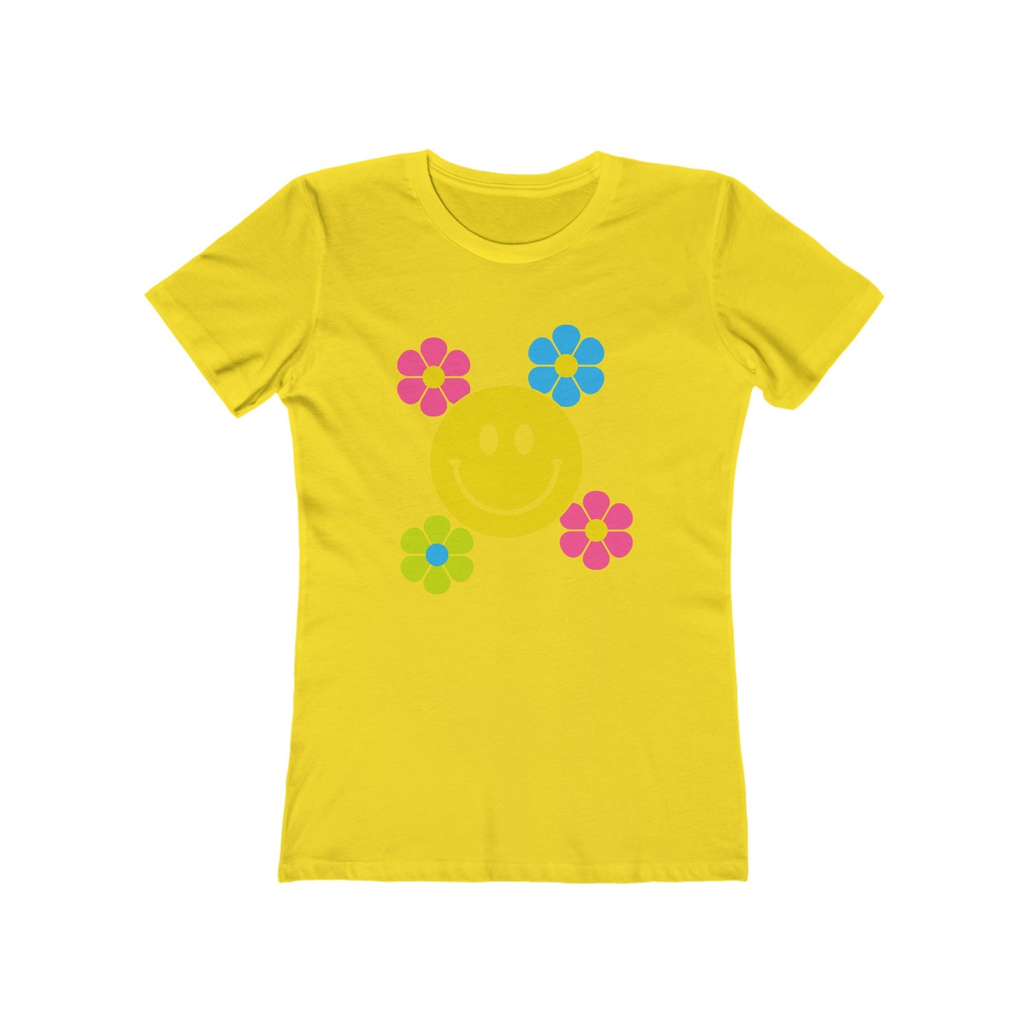 Women's Smiley Flower T-Shirt - 11 colors