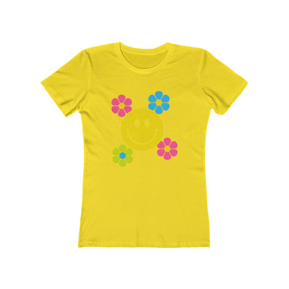 Women's Smiley Flower T-Shirt - 11 colors