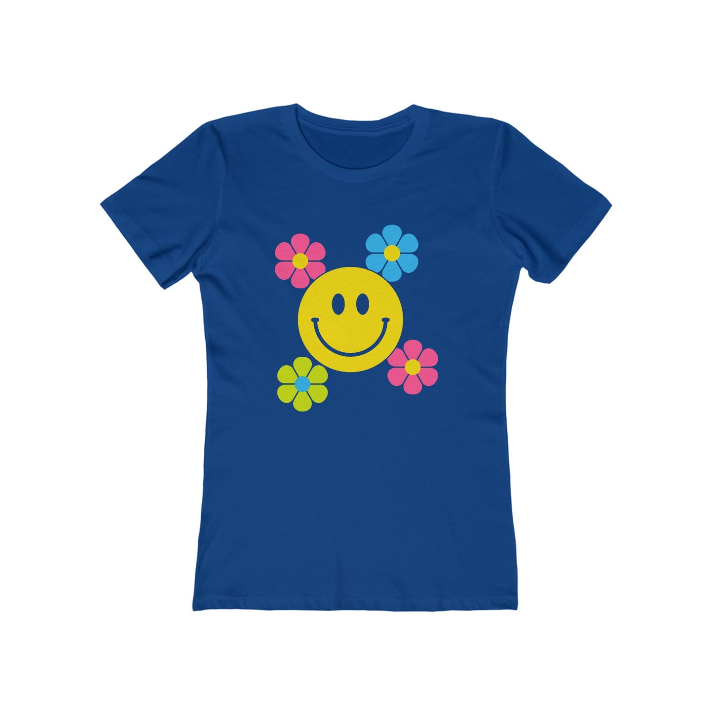 Women's Smiley Flower T-Shirt - 11 colors