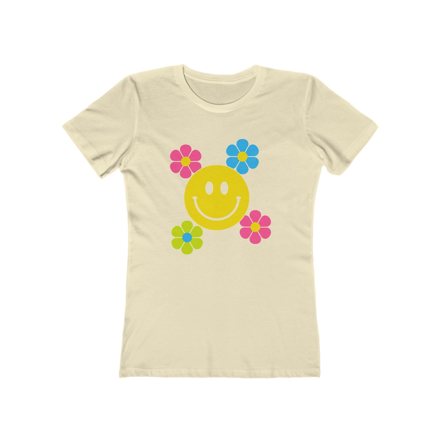 Women's Smiley Flower T-Shirt - 11 colors