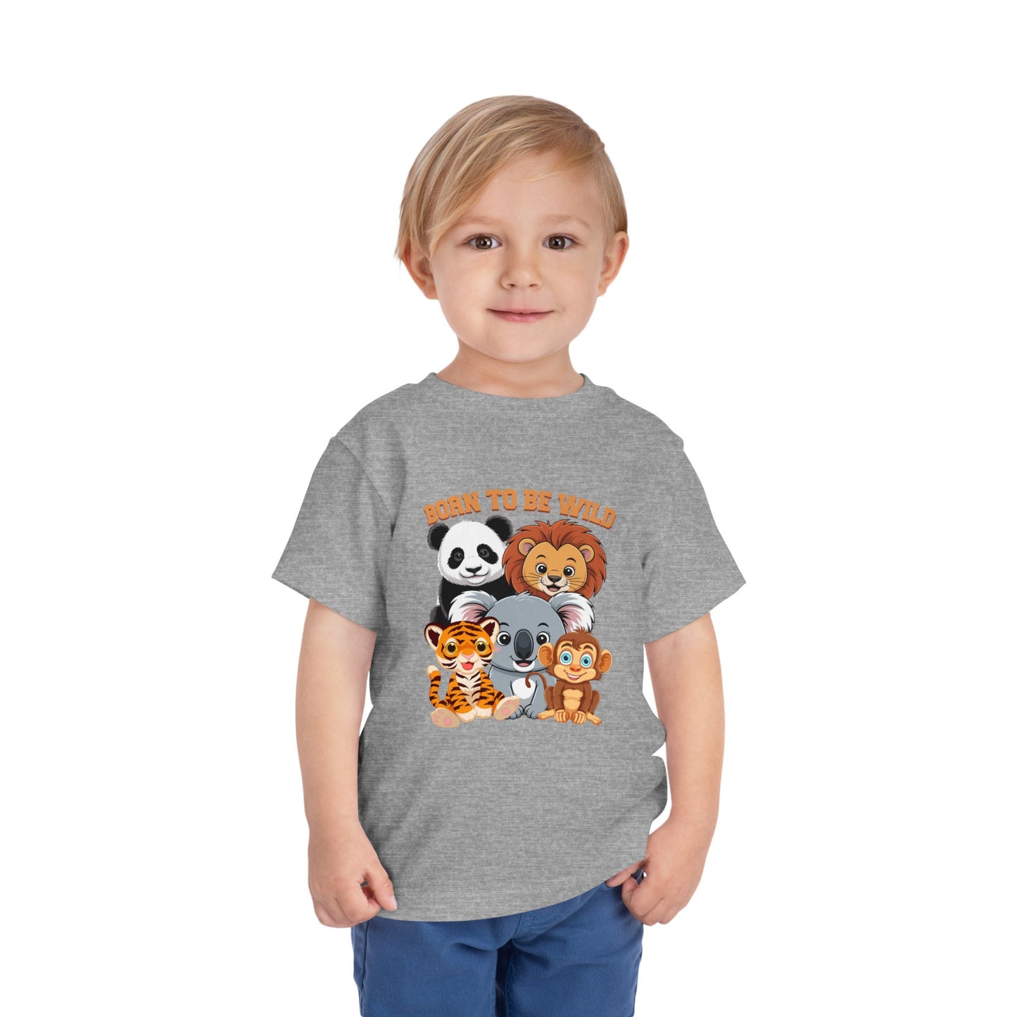 Born To Be Wild Cute Animals Toddler Tee - 8 colors