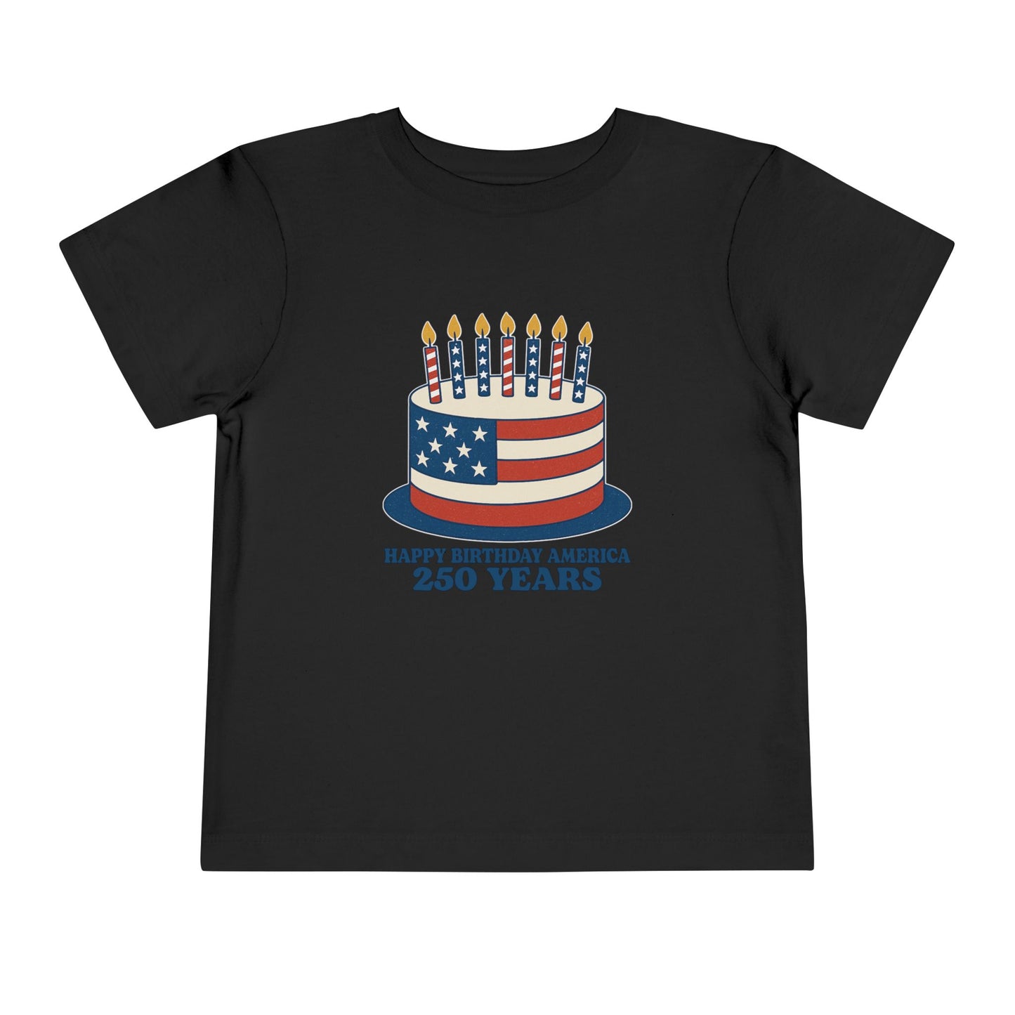 USA Birthday Cake Cute Toddler Tee - 7 colors