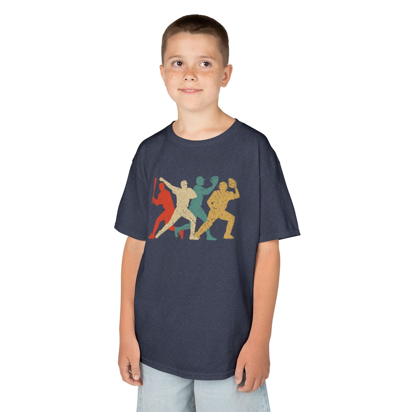 Kids' Baseball Shadows T-Shirt - 13 colors
