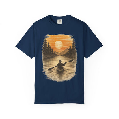 Sunset Kayak Unisex T-Shirt - 11 colors