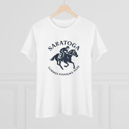 Women's Saratoga Summer Happens Here Semi-Relaxed T-Shirt