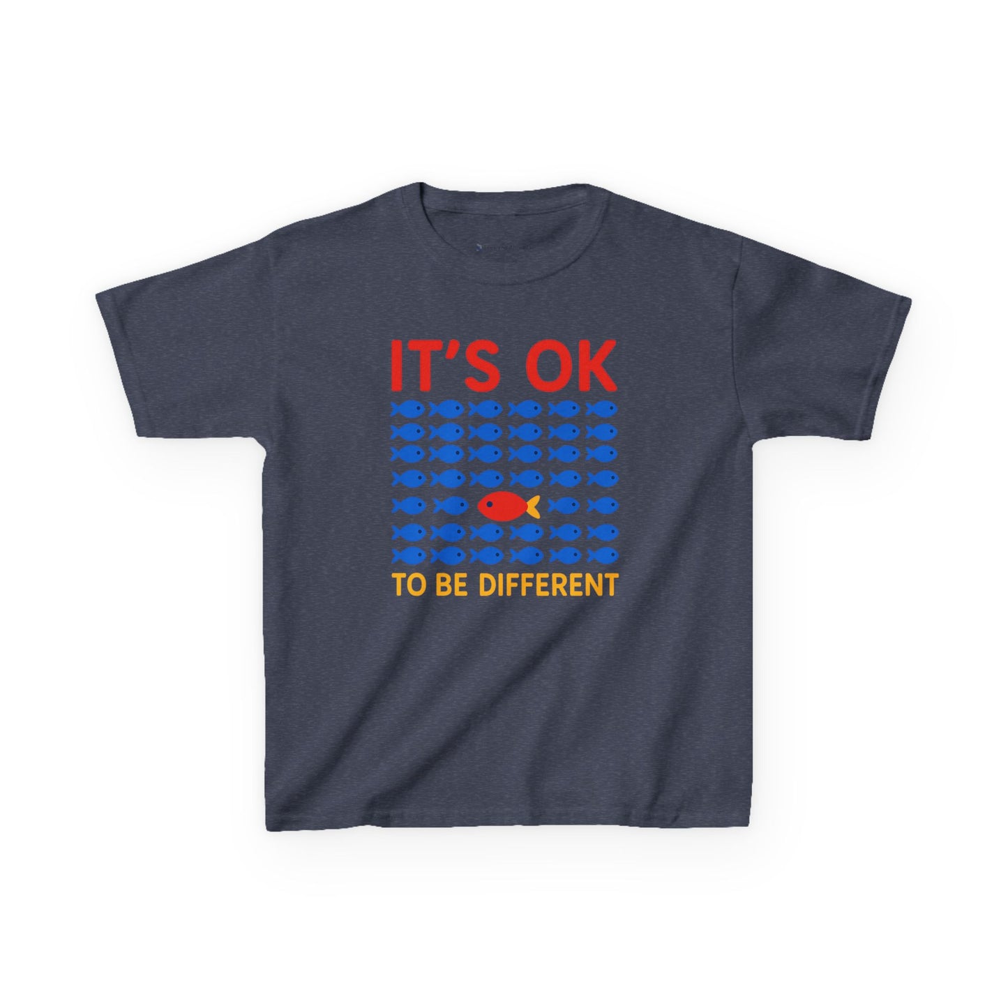 Kids' It's OK To Be Different Fishy Friends T-Shirt - 15 colors