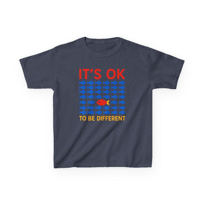 Kids' It's OK To Be Different Fishy Friends T-Shirt - 15 colors