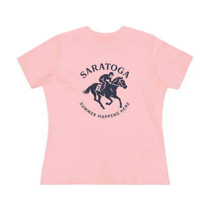 Women's Saratoga Summer Happens Here Semi-Relaxed T-Shirt