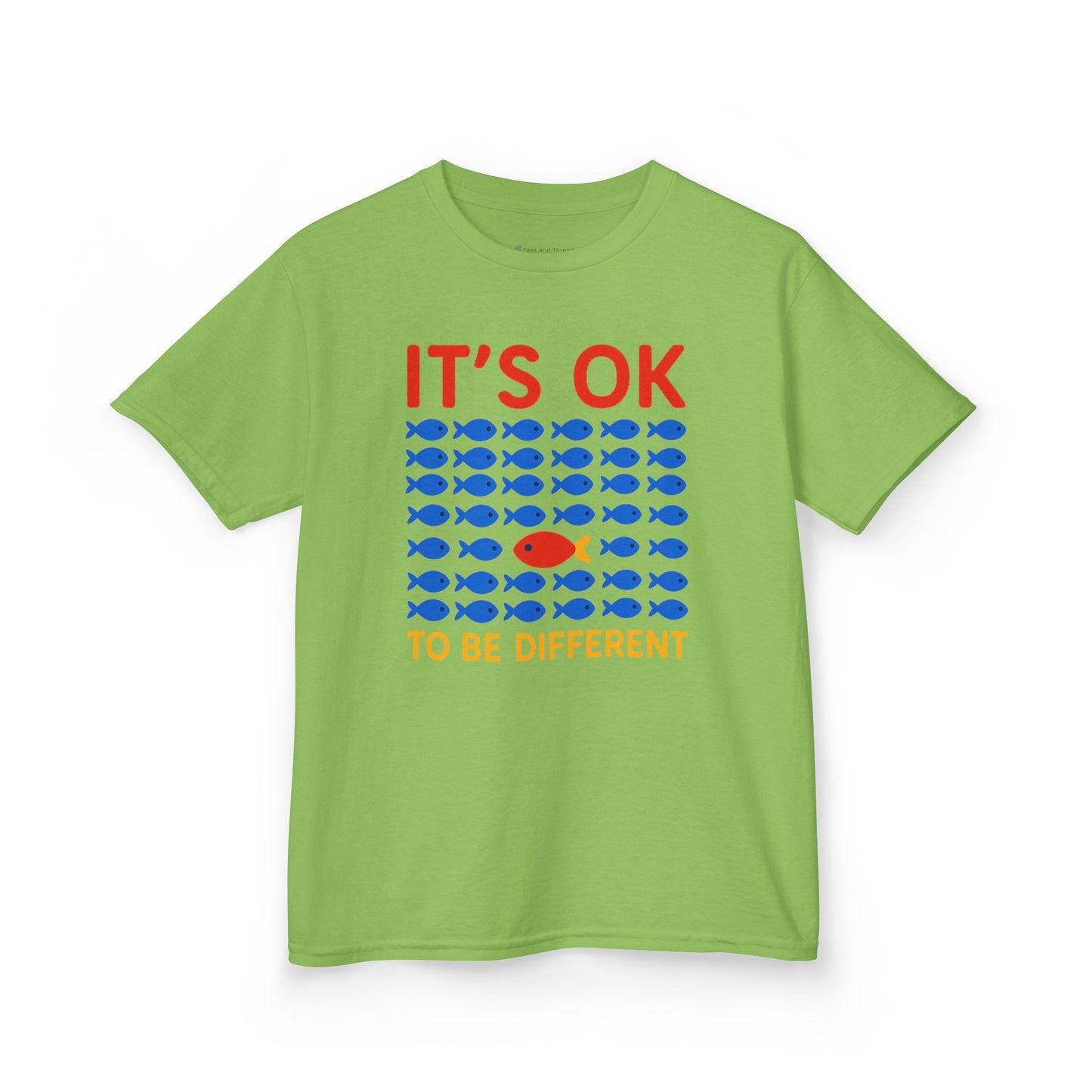 Kids' It's OK To Be Different Fishy Friends T-Shirt - 15 colors