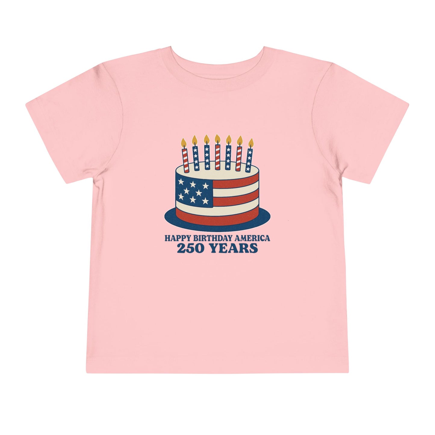 USA Birthday Cake Cute Toddler Tee - 7 colors